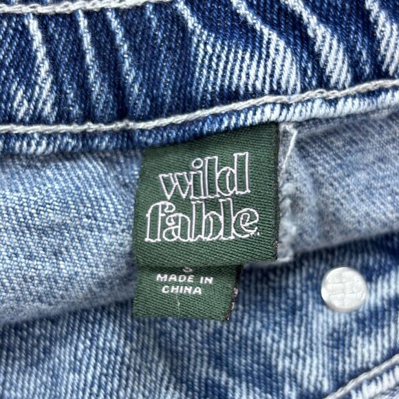 Wild Fable Womens High-Waisted Paperbag Denim Shorts Size S Blue Cotton Blend - Picture 7 of 10